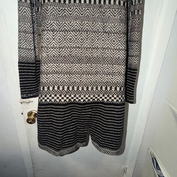 ANTHRO ANGEL OF THE NORTH Geometric Design Duster Sweater-M - Picture 7 of 10